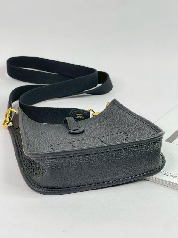 【分期0利率】HERMES Evelyne mini 黑色【95成新】 