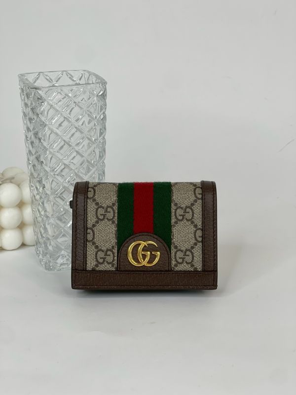 【分期0利率】GUCCI OPHIDIA GG零錢對開短夾【95成新】 