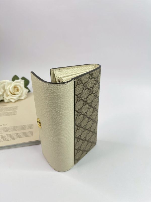 【分期0利率】GUCCI GG MARMONT 拚色長夾【未使用閒置品】 
