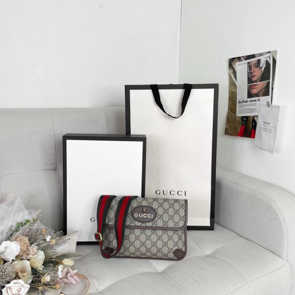 【12期0利率】 GUCCI NEO VINTAGE GG SUPREME腰包【9成新】 
