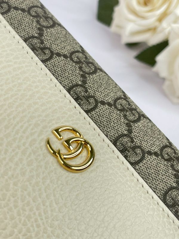 【分期0利率】GUCCI GG MARMONT 拚色長夾【未使用閒置品】 