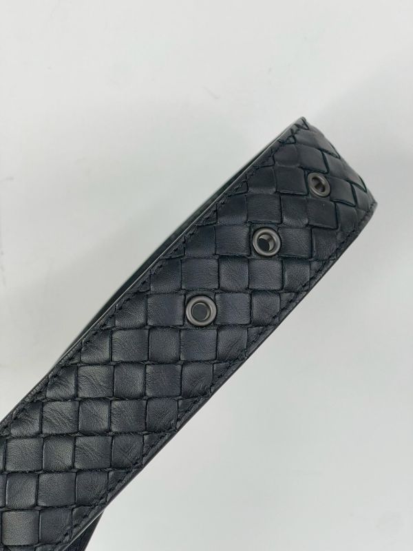 【9成新】BV細編織4CM圓頭皮帶 