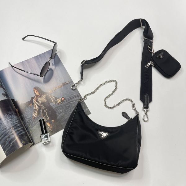 【12期0利率】PRADA RE-NYLON二合一手袋【95成新】 
