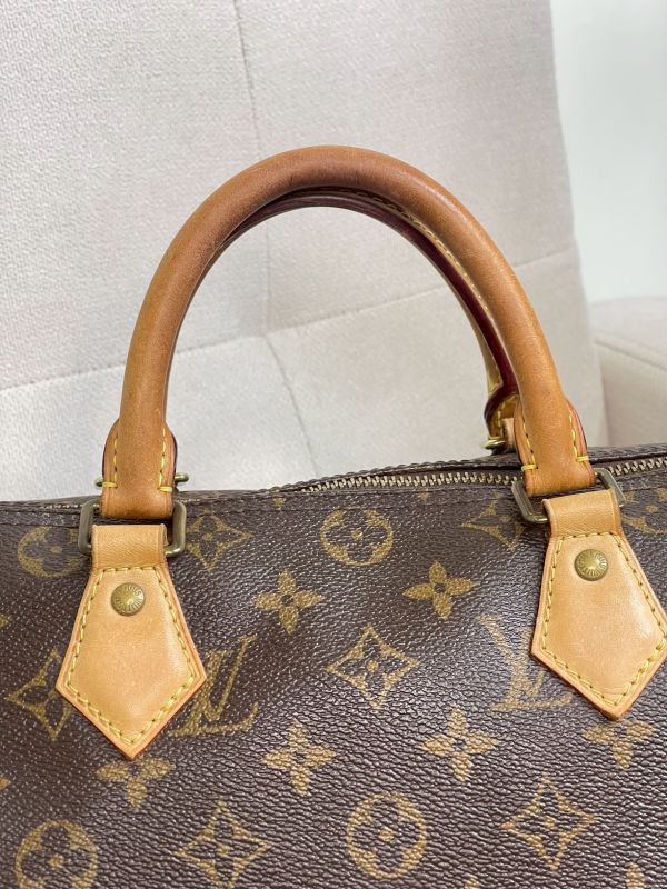 【分期0利率】LV SPEEDY 30 經典Monogram手提波士頓包【8成新】 