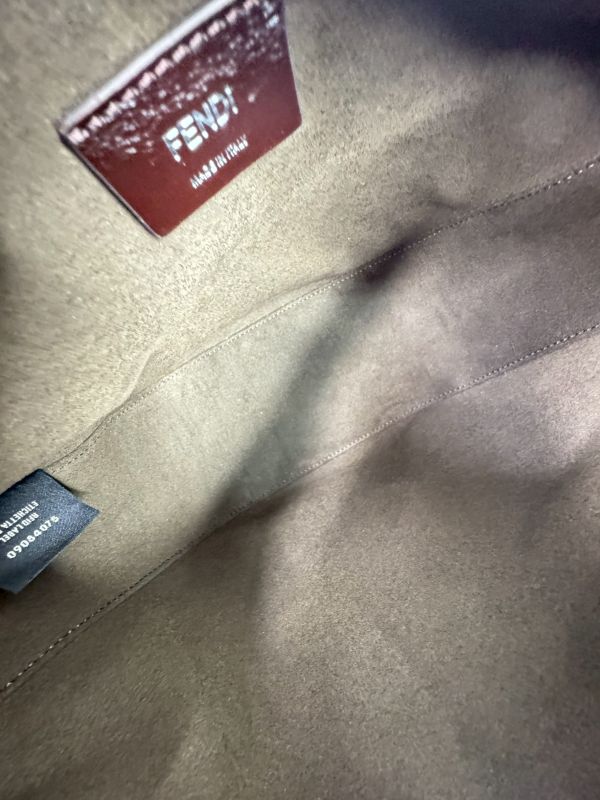 【未使用閒置品】FENDI FF 緹花 小型單肩包 