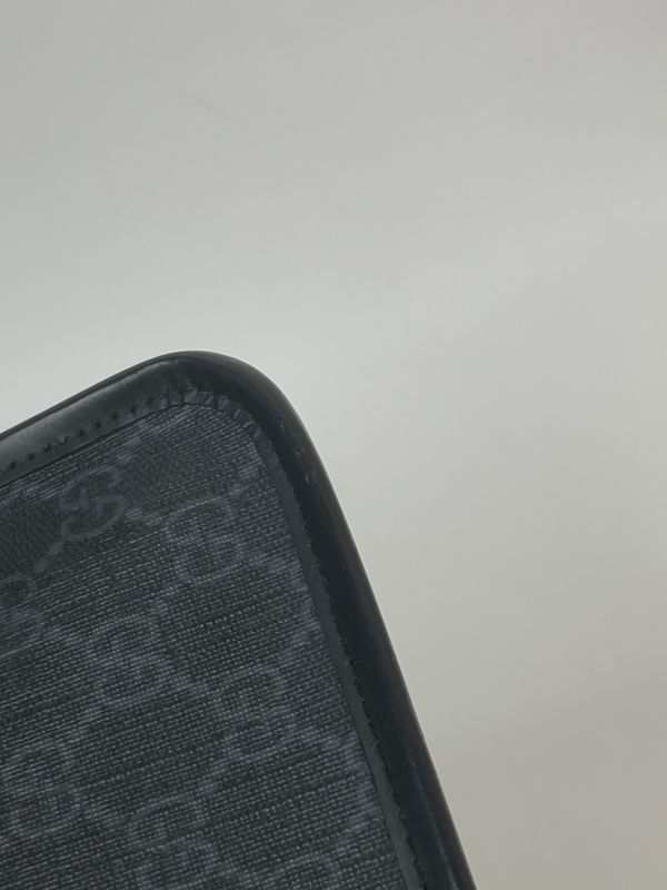 【分期0利率】GUCCI GG BLACK 黑武士胸包【99成新】 