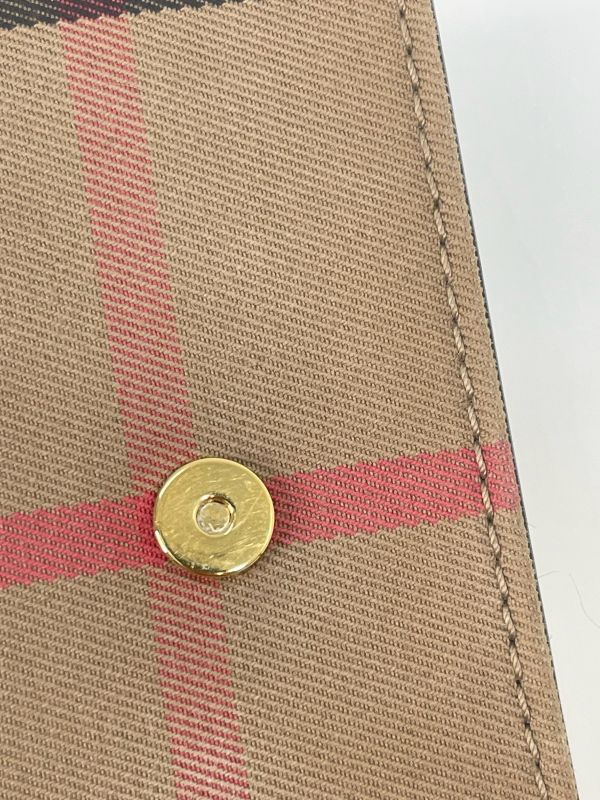 【分期0利率】BURBERRY HAMPSHIRE 格紋拚接皮革WOC 【9成新】 