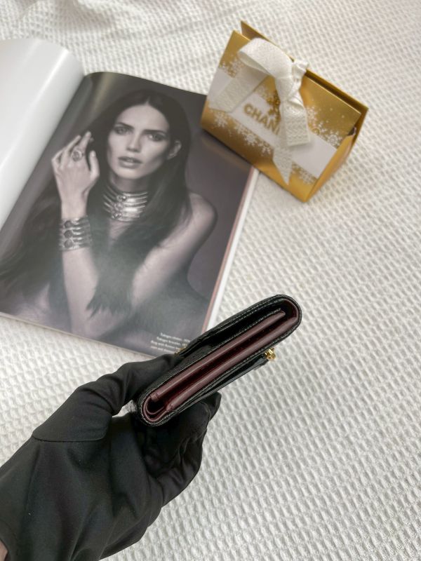 【分期0利率】CHANEL COCO 魚子醬三折短夾【全新品】 