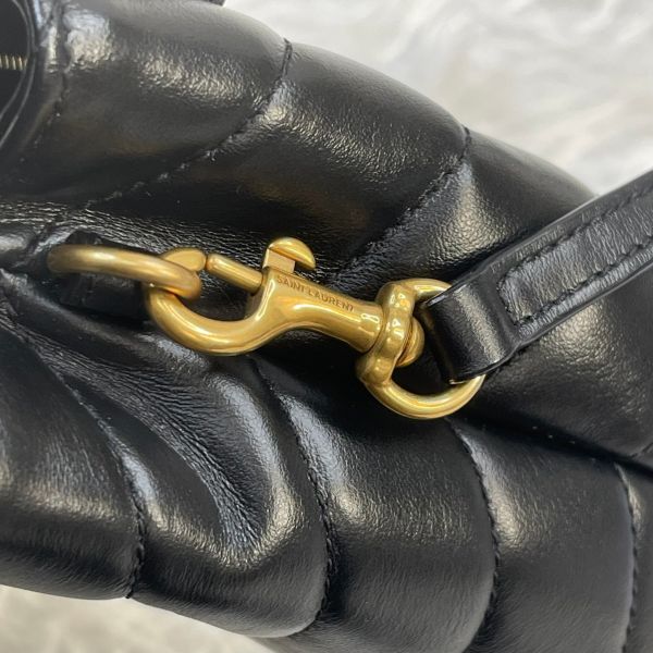 【12期0利率】 YSL LOULOU絎縫皮革Toy手袋 MINI  【99成新】 