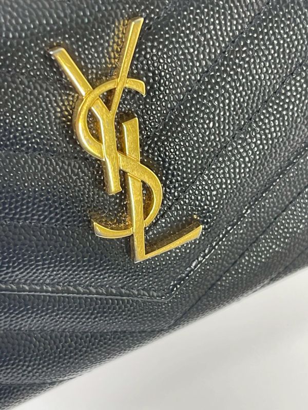 【95成新】YSL 魚子醬三折短夾 