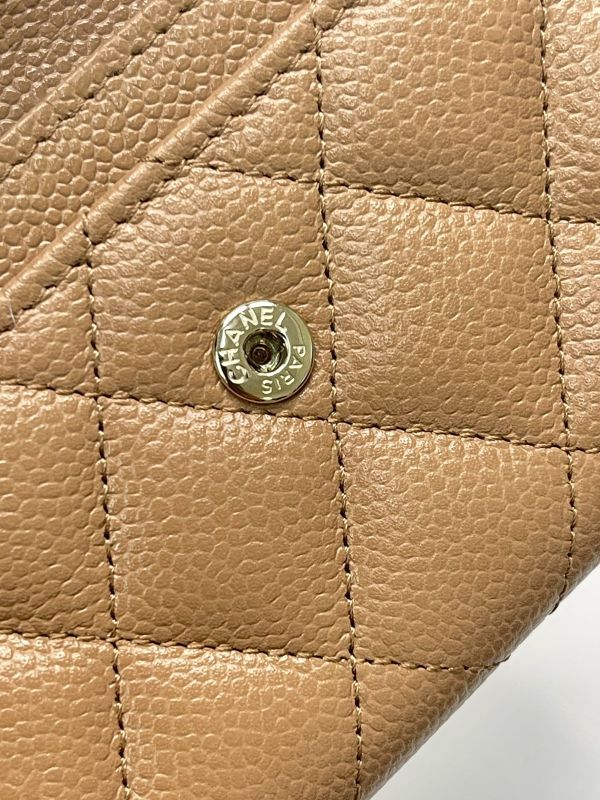 【分期0利率】CHANEL 22K稻穗 翻蓋零錢卡包【99成新】 