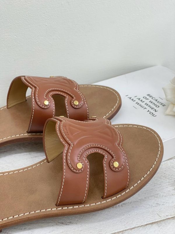 【未使用閒置品】CELINE TRIOMPHE 拖鞋 