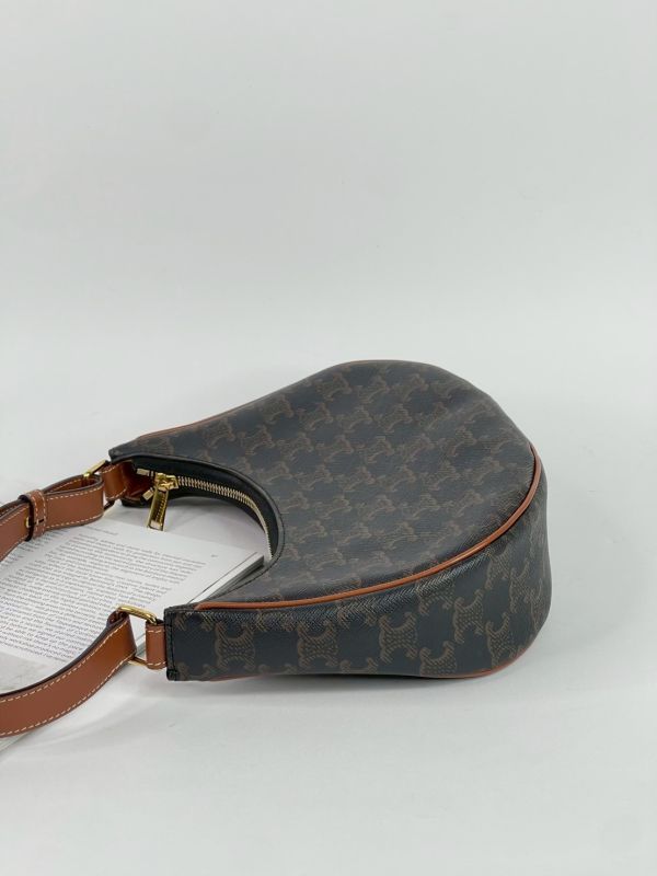 【95成新】CELINE AVA 標誌印花牛皮革手袋 