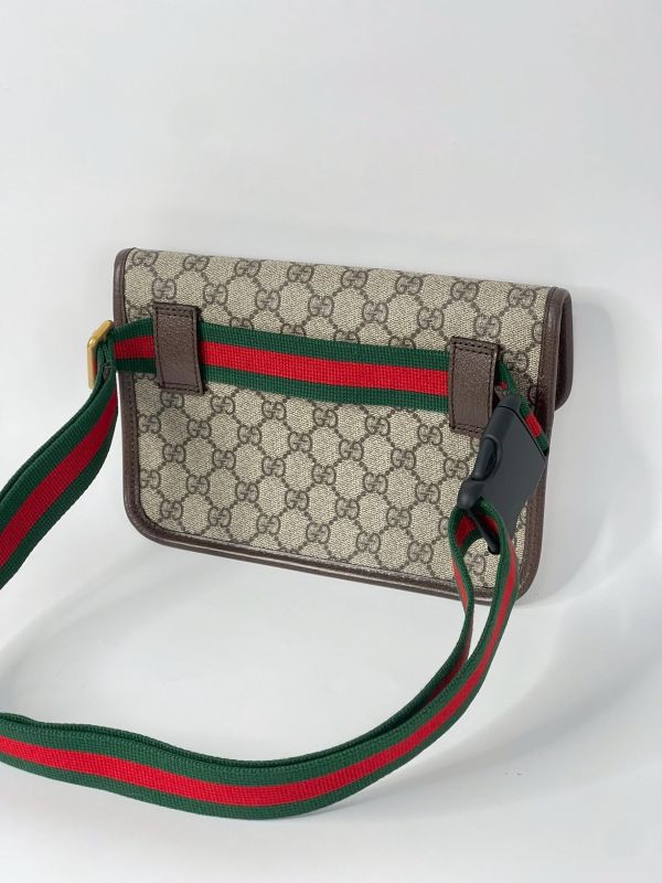 【95成新】GUCCI Supreme虎頭胸包 