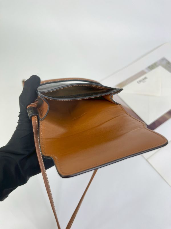 【9成新】CELINE 老花直立式手機包 