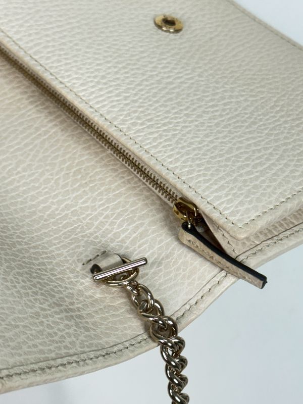 【85成新】GUCCI 荔枝皮雙G WOC 