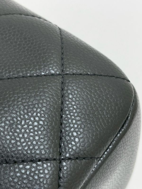 【9成新】CHANEL 顆粒牛皮托特手提單肩包 