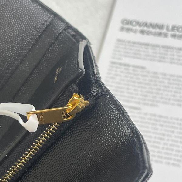 【12期0利率】YSL  魚子醬三折短夾 【9成新】 