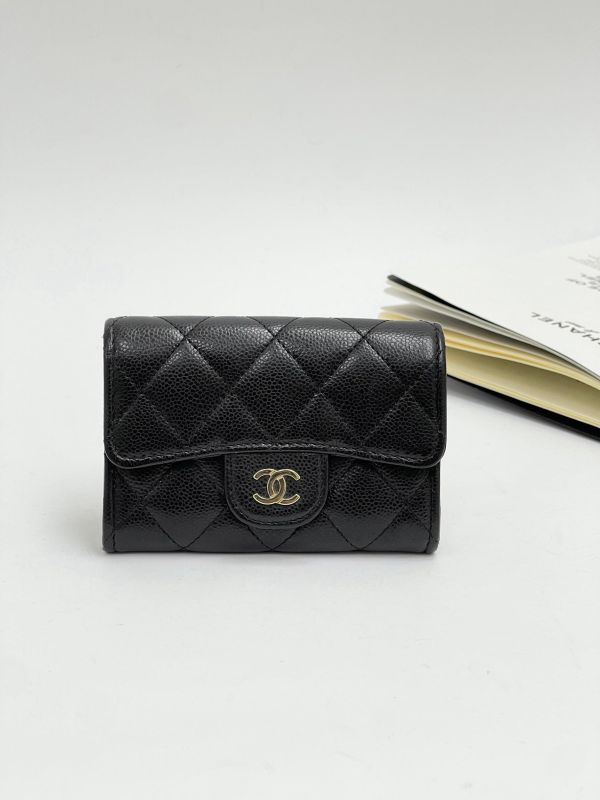 【95成新】Chanel 內拉鍊雙層翻蓋卡包 