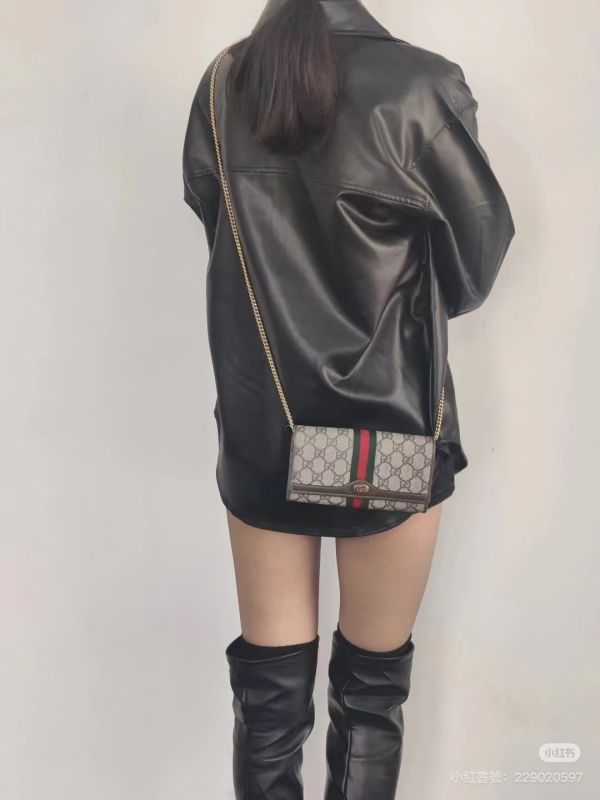 【95成新】GUCCI Ophidia 可拆鍊條 WOC 