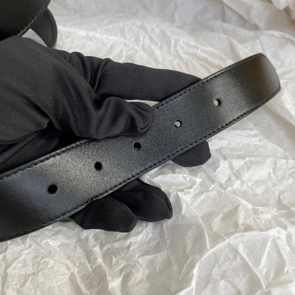 【12期0利率】【二手】GUCCI 雙G 3CM皮帶 105公分 