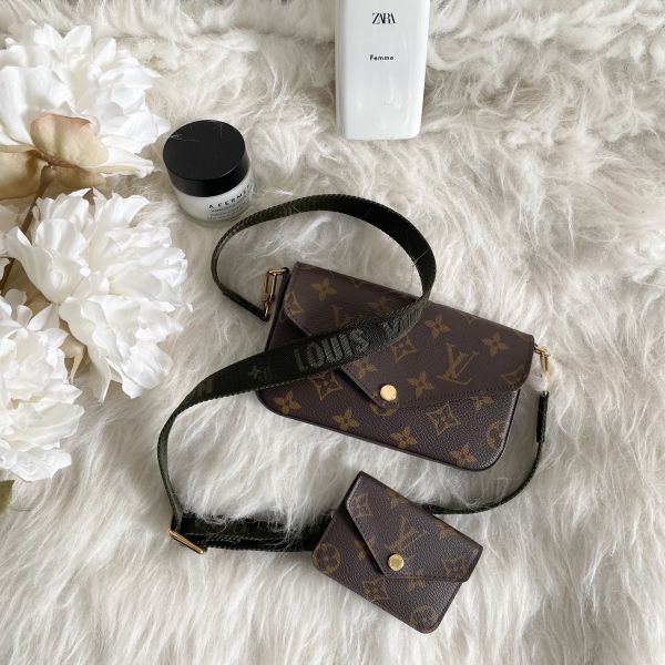 【12期0利率】【二手】LV Félicie Strap & Go 