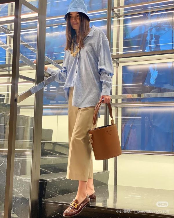 【9成新】PRADA TAMBOUR 水桶包 