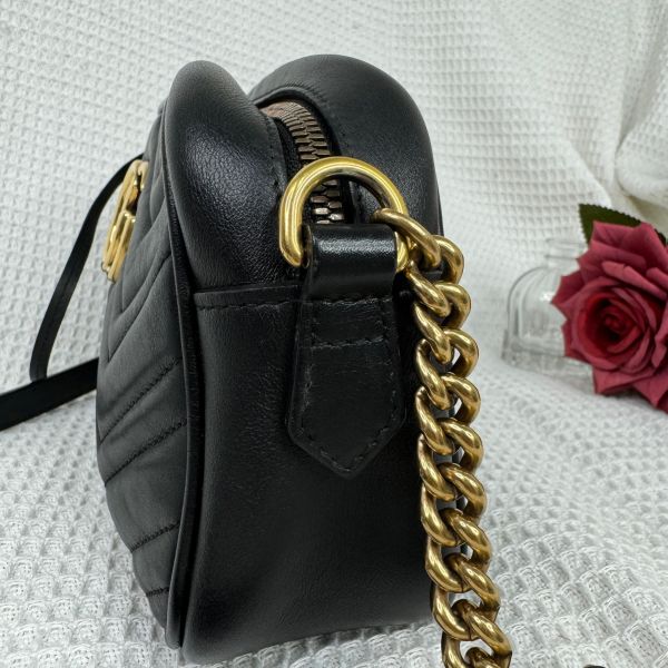 【9成新】【12期0利率】GUCCI GG Marmont 相機包 24公分 gucci 女包