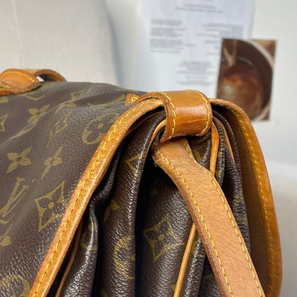 【7成新】【12期0利率】LV Saumur 35CM雙子星中號M42254 