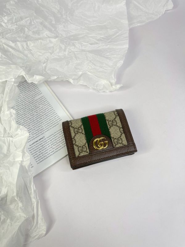 【95成新】GUCCI OPHIDIA GG零錢對開短夾 