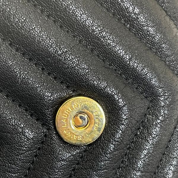 【12期0利率】YSL COLLèGE中性絎縫皮革手袋【22年1月台灣購證】【95成新】 