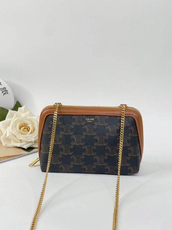 【95成新】CELINE 旋門滿版迷你貝殼包 