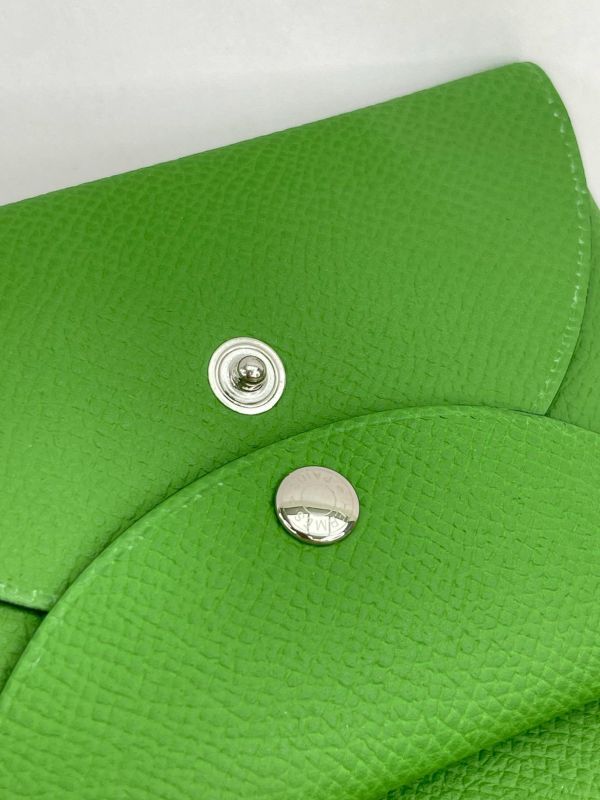 【未使用閒置品】HERMES Calvi Duo雙層卡片套 