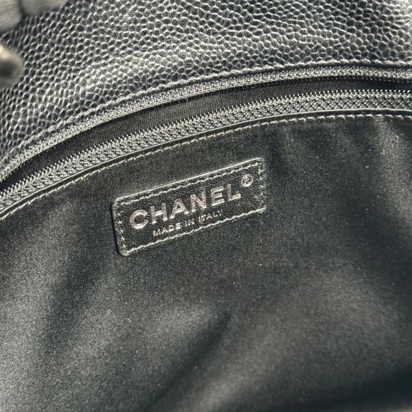 【12期0利率】CHANEL 荔枝牛皮豆腐包 黑銀【9成新】 