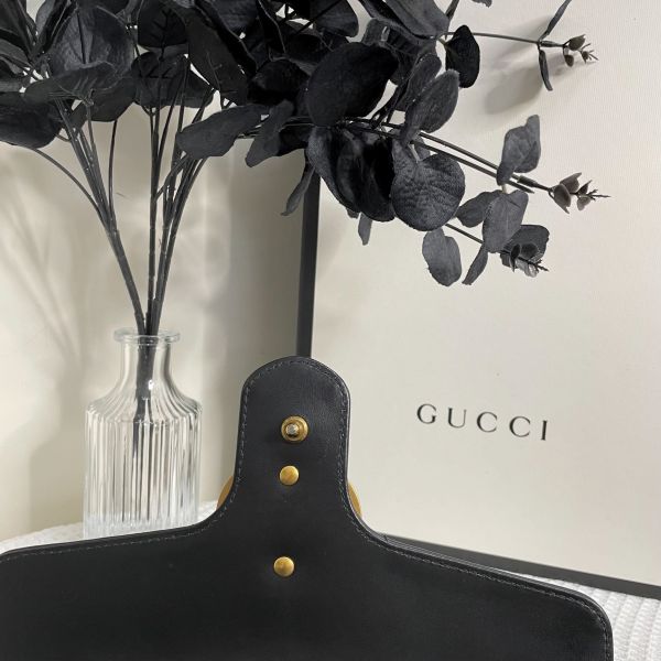 【99成新】【12期0利率】GUCCI GG Marmont 絎縫皮革小號單肩包 26公分 