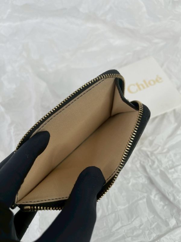 【9成新】CHLOE L字拉鍊零錢卡包 