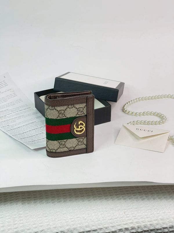 【分期0利率】GUCCI OPHIDIA GG零錢對開短夾【95成新】