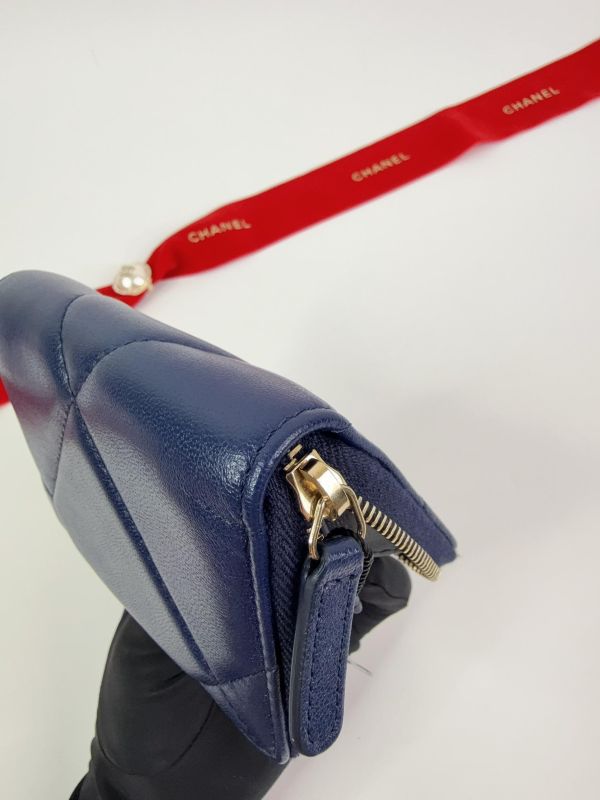 【未使用閒置品】CHANEL 19 拉鍊零錢包 