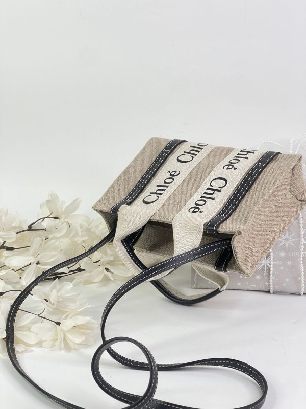 【分期0利率】CHLOE MINI WOODY 深藍【95成新】