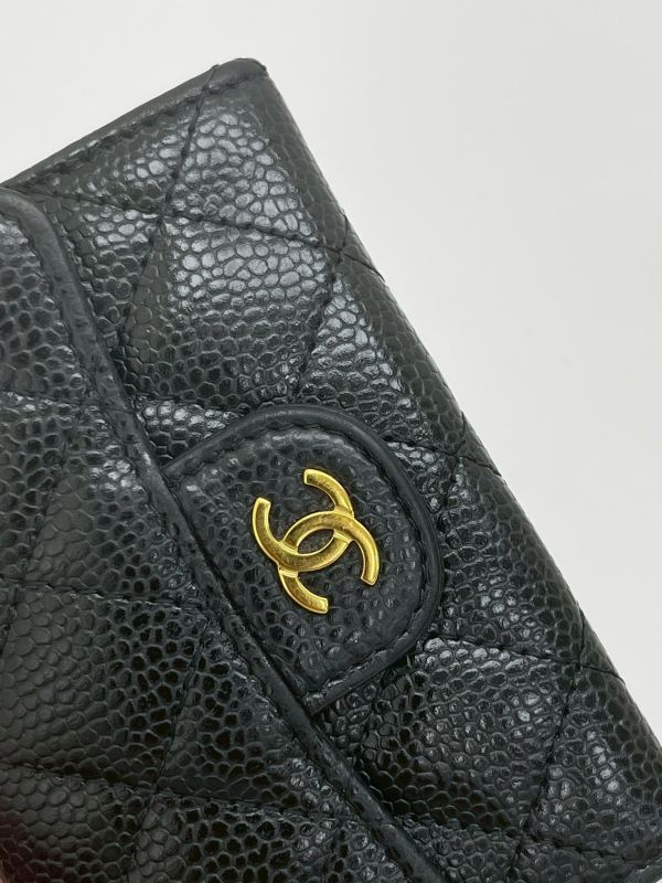 【9成新】CHANEL COCO 牛皮零錢卡包 