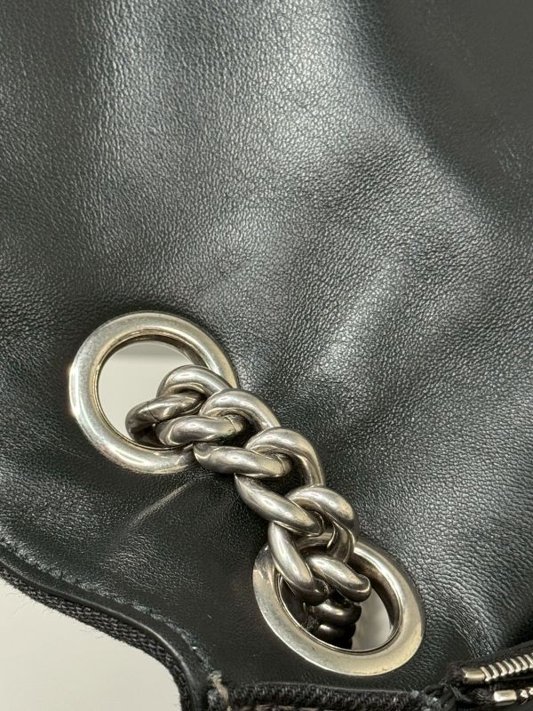 【分期0利率】BALENCIAGA CRUSH 绗縫牛仔沙漏包 中號【99成新】 