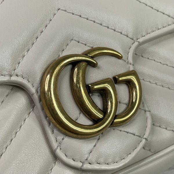 【9成新】【12期0利率】GUCCI GG MARMONT迷你翻蓋單肩包 