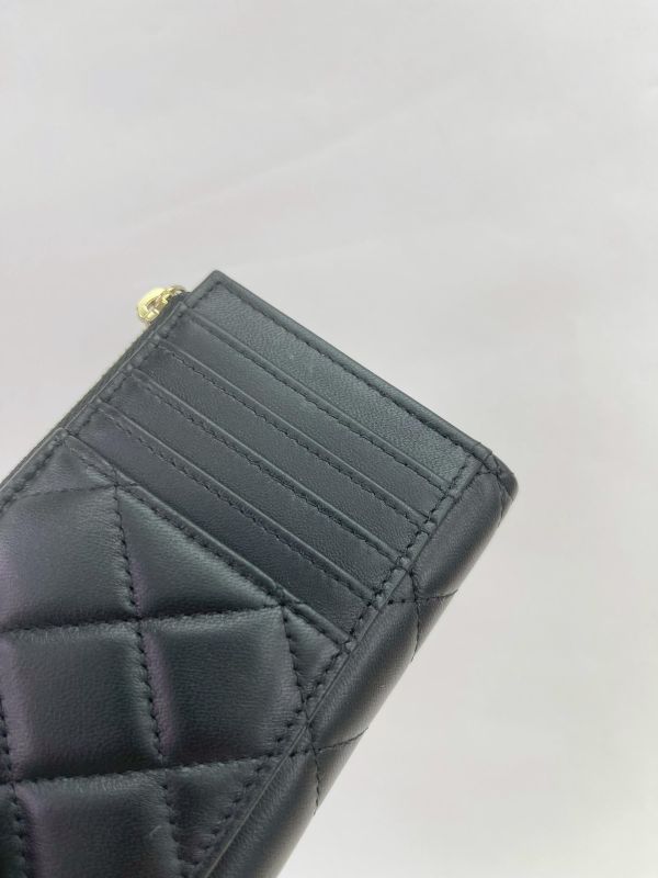 【未使用閒置品】CHANEL 經典L型拉鍊卡片夾 