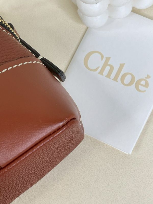 【分期0利率】CHLOE MINI DARIA 手工編織提把金屬鍊手提兩用包【9成新】 
