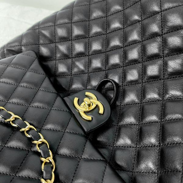 【12期0利率】CHANEL 菱格紋羊皮後背包【9成新】【現金價95000】 