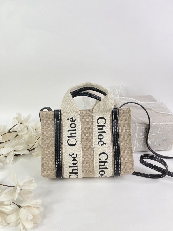 【分期0利率】CHLOE MINI WOODY 深藍【95成新】