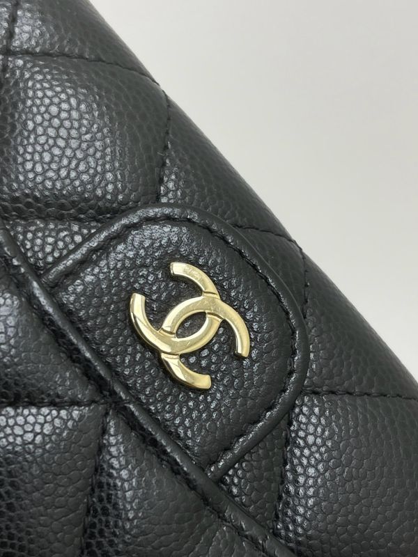 【95成新】Chanel 內拉鍊雙層翻蓋卡包 