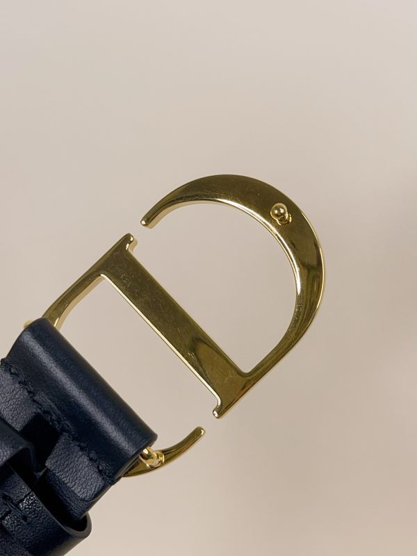 【分期0利率】DIOR  蒙田小牛皮皮帶 3.5公分【9成新】 