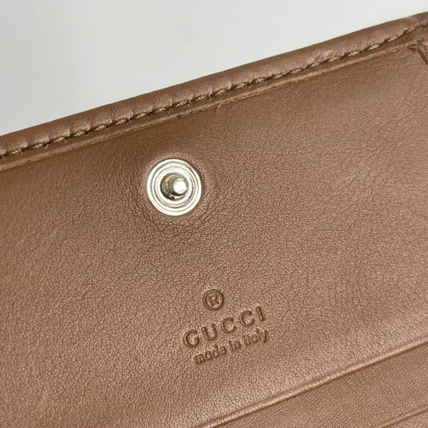 【12期0利率】GUCCI  GG徽章迷你錢包【台灣購證】【95成新】 