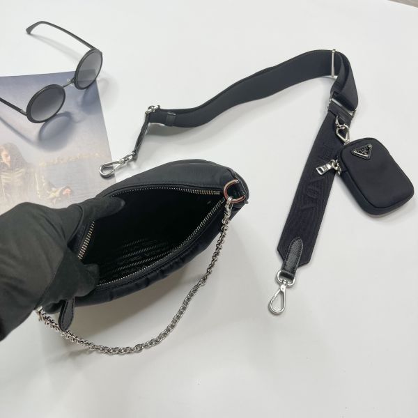 【12期0利率】PRADA RE-NYLON二合一手袋【95成新】 